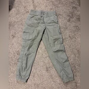 Women’s Calvin Klein Performance Pants Puffy Loose Pants Green Grey EUC SIZE XS
